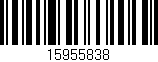Código de barras (EAN, GTIN, SKU, ISBN): '15955838'