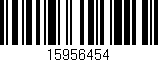Código de barras (EAN, GTIN, SKU, ISBN): '15956454'