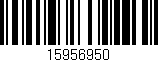 Código de barras (EAN, GTIN, SKU, ISBN): '15956950'