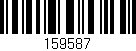Código de barras (EAN, GTIN, SKU, ISBN): '159587'