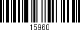 Código de barras (EAN, GTIN, SKU, ISBN): '15960'