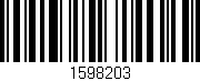 Código de barras (EAN, GTIN, SKU, ISBN): '1598203'