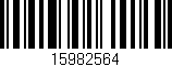 Código de barras (EAN, GTIN, SKU, ISBN): '15982564'