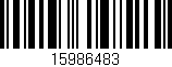 Código de barras (EAN, GTIN, SKU, ISBN): '15986483'