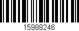 Código de barras (EAN, GTIN, SKU, ISBN): '15988246'