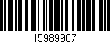Código de barras (EAN, GTIN, SKU, ISBN): '15989907'