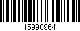 Código de barras (EAN, GTIN, SKU, ISBN): '15990964'