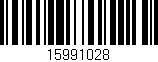 Código de barras (EAN, GTIN, SKU, ISBN): '15991028'