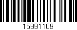 Código de barras (EAN, GTIN, SKU, ISBN): '15991109'