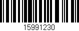 Código de barras (EAN, GTIN, SKU, ISBN): '15991230'