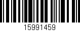 Código de barras (EAN, GTIN, SKU, ISBN): '15991459'