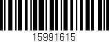 Código de barras (EAN, GTIN, SKU, ISBN): '15991615'