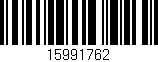 Código de barras (EAN, GTIN, SKU, ISBN): '15991762'