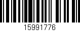 Código de barras (EAN, GTIN, SKU, ISBN): '15991776'