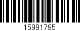 Código de barras (EAN, GTIN, SKU, ISBN): '15991795'