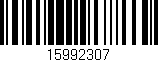 Código de barras (EAN, GTIN, SKU, ISBN): '15992307'
