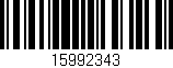 Código de barras (EAN, GTIN, SKU, ISBN): '15992343'