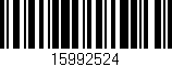 Código de barras (EAN, GTIN, SKU, ISBN): '15992524'