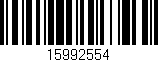 Código de barras (EAN, GTIN, SKU, ISBN): '15992554'