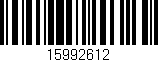 Código de barras (EAN, GTIN, SKU, ISBN): '15992612'