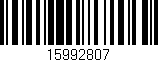 Código de barras (EAN, GTIN, SKU, ISBN): '15992807'