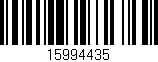 Código de barras (EAN, GTIN, SKU, ISBN): '15994435'
