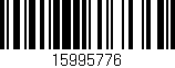 Código de barras (EAN, GTIN, SKU, ISBN): '15995776'