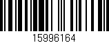 Código de barras (EAN, GTIN, SKU, ISBN): '15996164'
