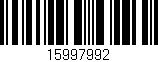 Código de barras (EAN, GTIN, SKU, ISBN): '15997992'