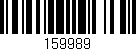 Código de barras (EAN, GTIN, SKU, ISBN): '159989'
