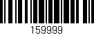 Código de barras (EAN, GTIN, SKU, ISBN): '159999'