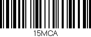 Código de barras (EAN, GTIN, SKU, ISBN): '15MCA'