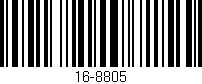Código de barras (EAN, GTIN, SKU, ISBN): '16-8805'