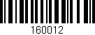 Código de barras (EAN, GTIN, SKU, ISBN): '160012'