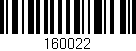 Código de barras (EAN, GTIN, SKU, ISBN): '160022'