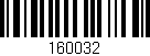 Código de barras (EAN, GTIN, SKU, ISBN): '160032'