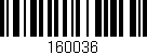 Código de barras (EAN, GTIN, SKU, ISBN): '160036'