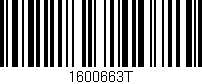 Código de barras (EAN, GTIN, SKU, ISBN): '1600663T'