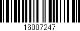 Código de barras (EAN, GTIN, SKU, ISBN): '16007247'