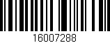 Código de barras (EAN, GTIN, SKU, ISBN): '16007288'