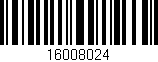 Código de barras (EAN, GTIN, SKU, ISBN): '16008024'