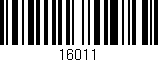 Código de barras (EAN, GTIN, SKU, ISBN): '16011'