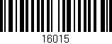 Código de barras (EAN, GTIN, SKU, ISBN): '16015'