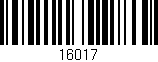 Código de barras (EAN, GTIN, SKU, ISBN): '16017'