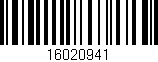 Código de barras (EAN, GTIN, SKU, ISBN): '16020941'
