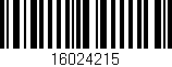 Código de barras (EAN, GTIN, SKU, ISBN): '16024215'