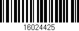 Código de barras (EAN, GTIN, SKU, ISBN): '16024425'