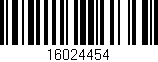 Código de barras (EAN, GTIN, SKU, ISBN): '16024454'