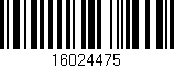 Código de barras (EAN, GTIN, SKU, ISBN): '16024475'