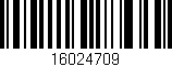 Código de barras (EAN, GTIN, SKU, ISBN): '16024709'